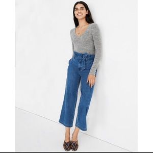 Madewell Paperbag Jeans in Flanagan wash